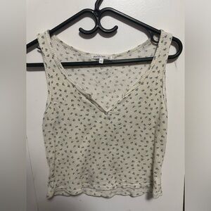 floral thick strap top